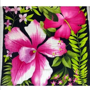 Oscar de la renta floral scarf 34”